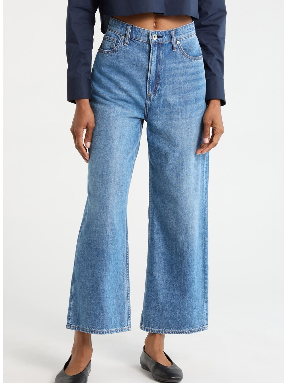 Rag & Bone Woburn Lori High Rise Crop Wide Leg Jeans - size 29 - NWT